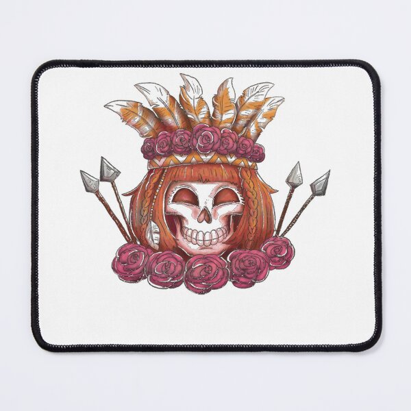Item preview, Sugar Skull Lady with Flowers designed and sold by Finolca.