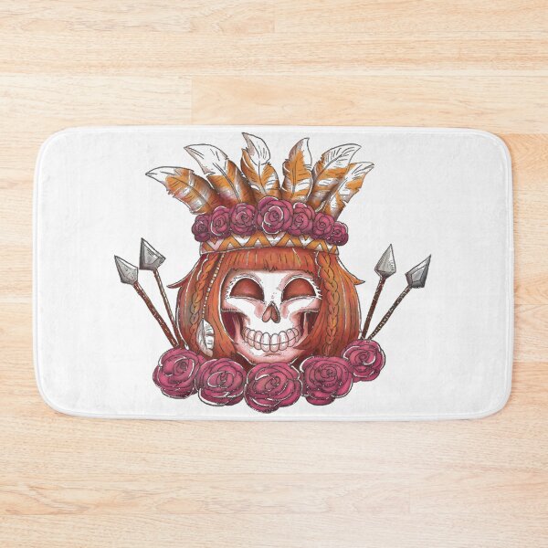 Item preview, Sugar Skull Lady with Flowers designed and sold by Finolca.