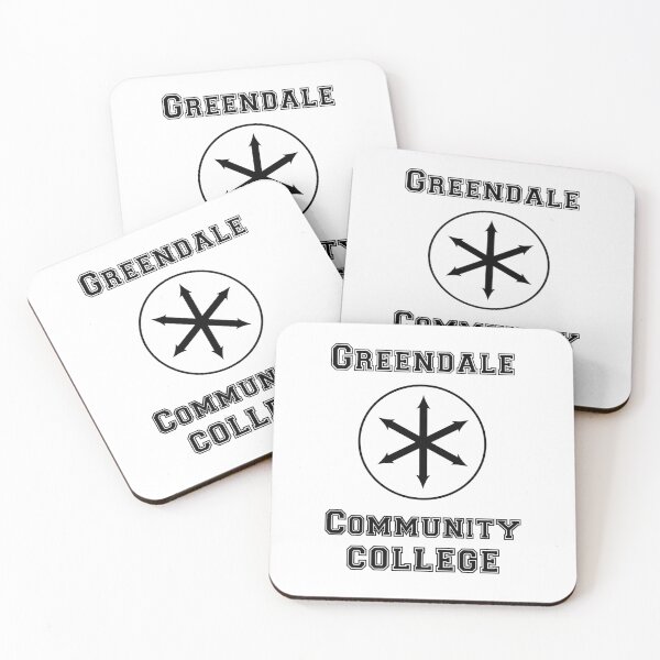 Item preview, Greendale Community College (Black On White) designed and sold by Dr-Mysterio101.