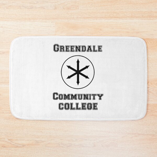 Item preview, Greendale Community College (Black On White) designed and sold by Dr-Mysterio101.