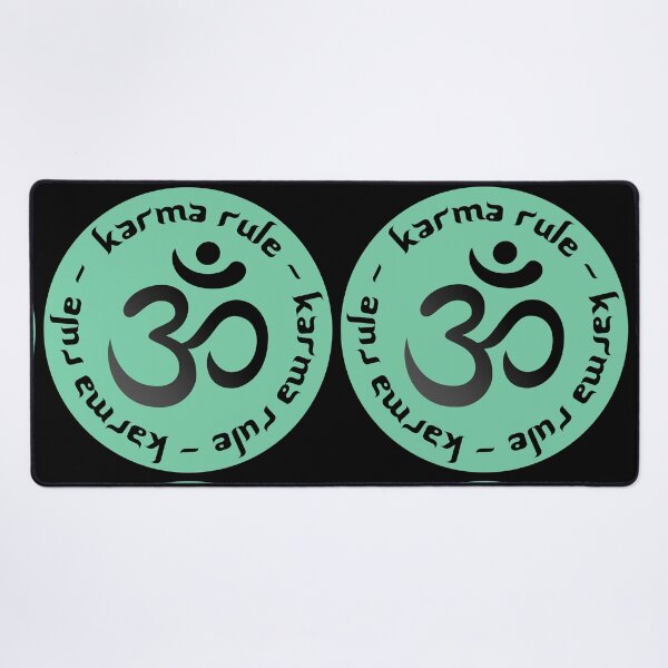 Item preview, Karma Rule - Classic Black Ohm on Mint Green designed and sold by NoMatterLab.