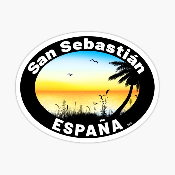 Vista previa del artículo con la obra «Playa de San Sebastián España», diseñado y vendido por DESTINATIONS DECAL.