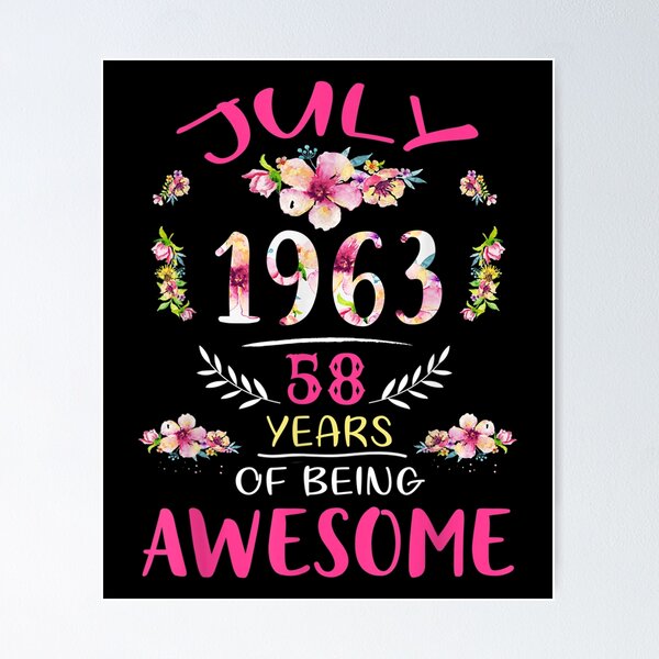 Item preview,  Flower Vintage September 1963 58th Birthday Years Old designed and sold by lindafrances.