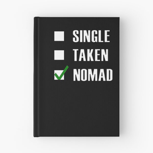 Item preview, Funny Essentials: Single Taken Nomad Green tick check box - Sleek white typography design (dark mode) designed and sold by Deegital18.