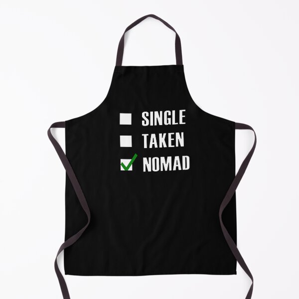 Item preview, Funny Essentials: Single Taken Nomad Green tick check box - Sleek white typography design (dark mode) designed and sold by Deegital18.