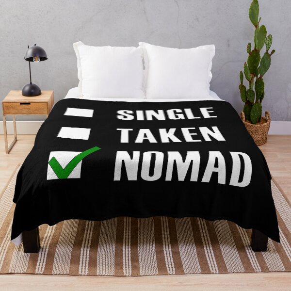 Item preview, Funny Essentials: Single Taken Nomad Green tick check box - Sleek white typography design (dark mode) designed and sold by Deegital18.