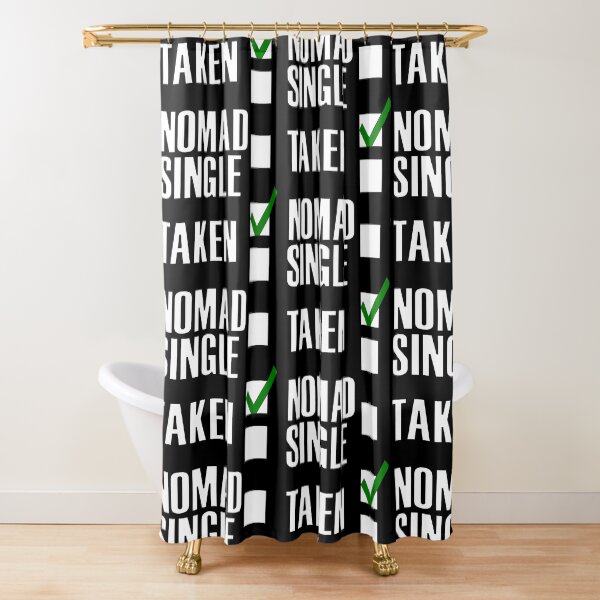Item preview, Funny Essentials: Single Taken Nomad Green tick check box - Sleek white typography design (dark mode) designed and sold by Deegital18.