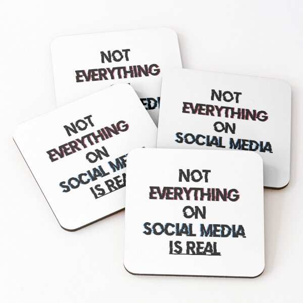 Item preview, Not Everything On Social Media Is Real designed and sold by Fislux.