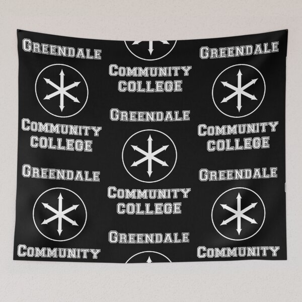 Item preview, Greendale Community College (White On Black designed and sold by Dr-Mysterio101.