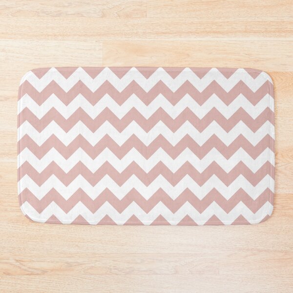 Item preview, Rose Gold And White Wide Chevron Stripes designed and sold by rewstudio.