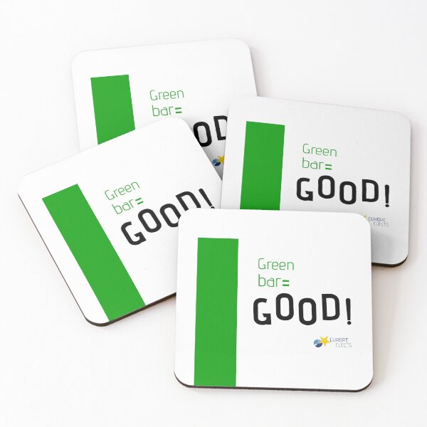 Item preview, Green bar GOOD! designed and sold by Europe Elects.