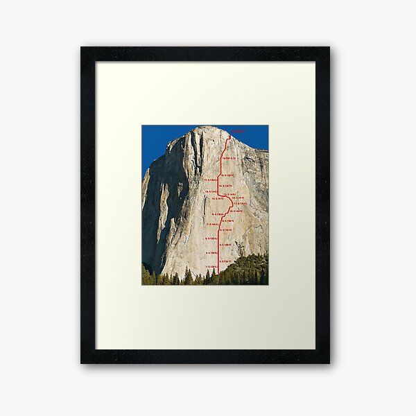 The Dawn Wall Yosemite Framed Art Print