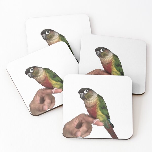 Item preview, Parrot picture | Cute Parrot | Bird | Parrot on finger | Parakeet | Green cheek conure | Pyrrhura designed and sold by TatianaLG.