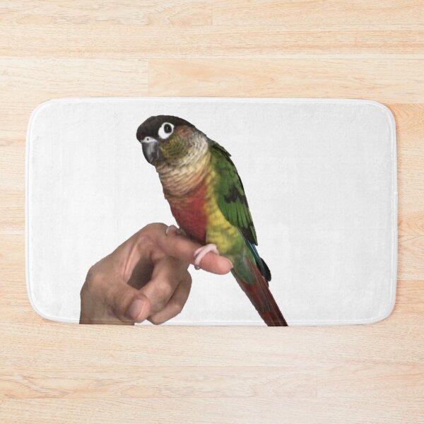 Item preview, Parrot picture | Cute Parrot | Bird | Parrot on finger | Parakeet | Green cheek conure | Pyrrhura designed and sold by TatianaLG.