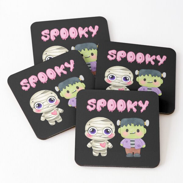 Item preview, Spooky Adorable Cutest Halloween Mummy Frankenstein Witch with Creepy Moon designed and sold by Vibbin4Life33.