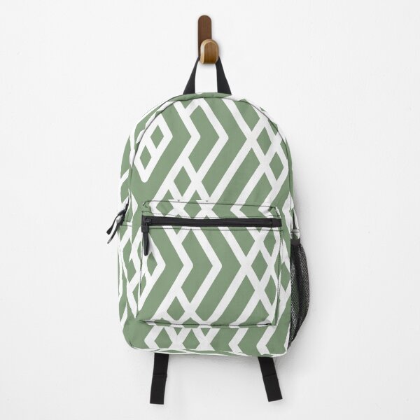 Item preview, Green and White Geometric Shape Mosaic Pattern Coordinates w/ Farrow & Ball 2022 Popular Color Breakfast Room Green 81 - Colour Trends - Trending Hue designed and sold by ColorOfTheYears.