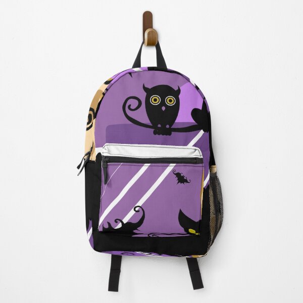 Item preview, Night Halloween Moon Cat Tree Outside Owl designed and sold by Apolinario76.