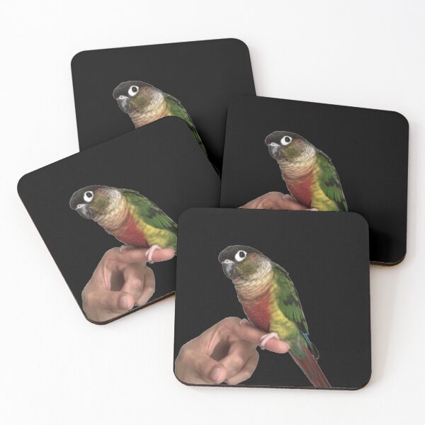 Item preview, Parrot picture | Cute Parrot | Bird | Parrot on finger | Parakeet | Green cheek conure | Pyrrhura designed and sold by TatianaLG.