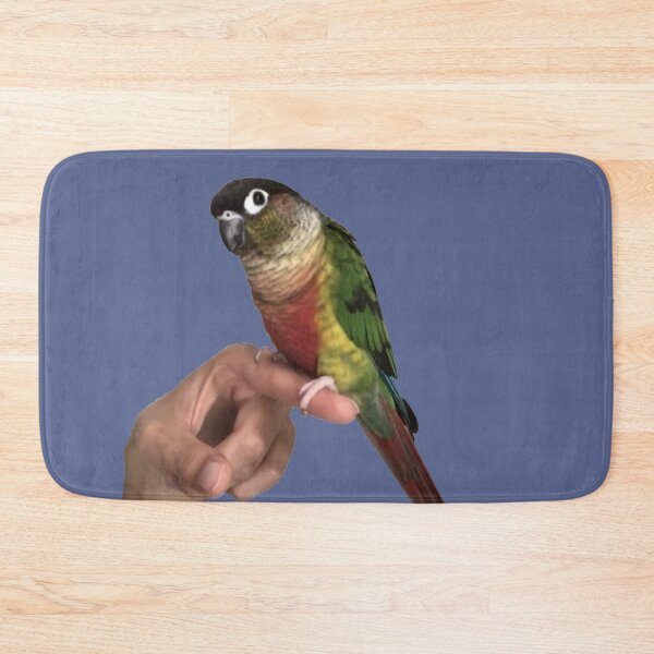 Item preview, Parrot picture | Cute Parrot | Bird | Parrot on finger | Parakeet | Green cheek conure | Pyrrhura designed and sold by TatianaLG.