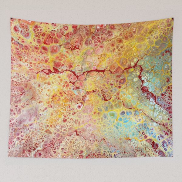 Item preview, Tutti frutti abstract art designed and sold by ArtandSoulFluidArt.