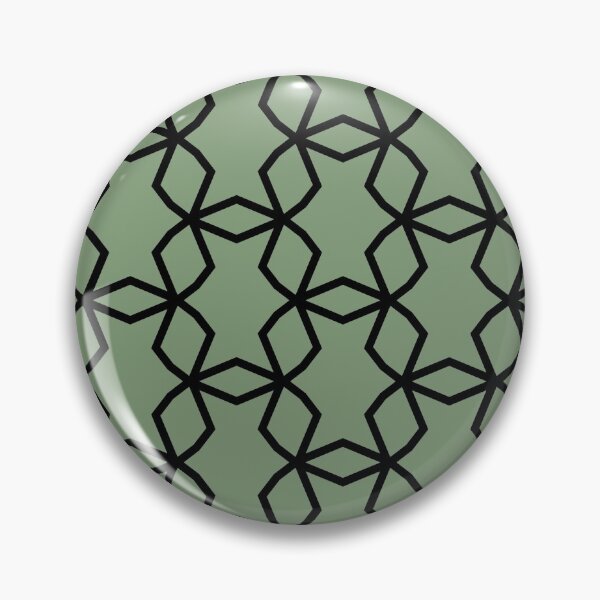 Item preview, Green and White Shape Mosaic Pattern Coordinates w/ Farrow & Ball 2022 Popular Color Breakfast Room Green 81 - Colour Trends - Trending Hue designed and sold by ColorOfTheYears.