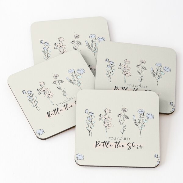 Item preview, Throne of Glass You Could Rattle The Stars Quote Flower designed and sold by GinaBirki.