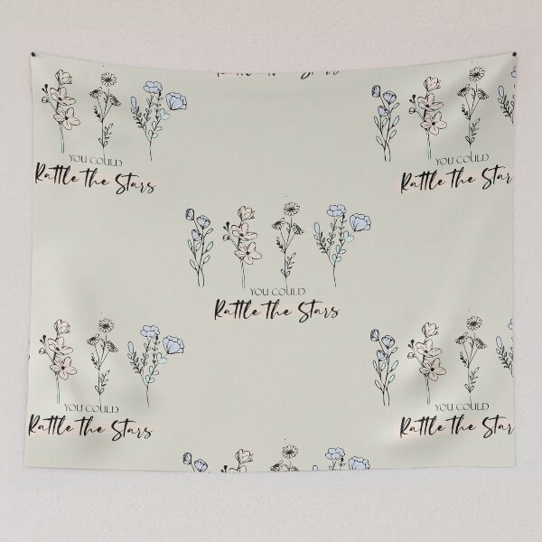 Item preview, Throne of Glass You Could Rattle The Stars Quote Flower designed and sold by GinaBirki.