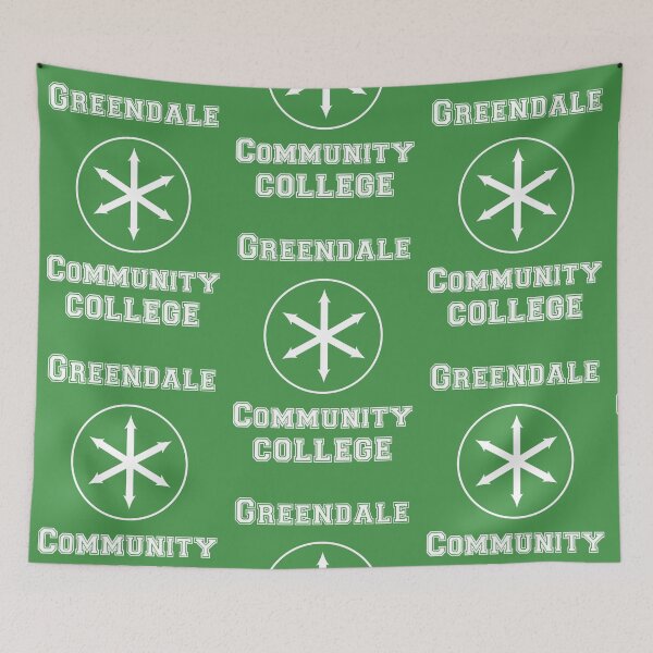 Item preview, Greendale  Community College (White On Green) designed and sold by Dr-Mysterio101.