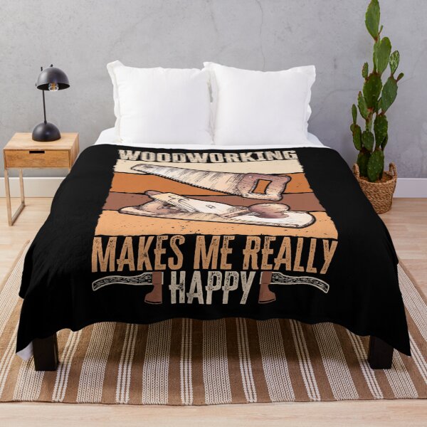 Item preview, Woodworking makes me really happy. Gift for carpenter, woodworker designed and sold by AS-Shirts.