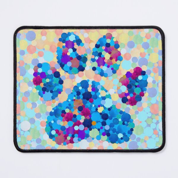 Item preview, Colorful Mosaic Paw Print Cute Dog And Cat Art designed and sold by Sharon Cummings Art.