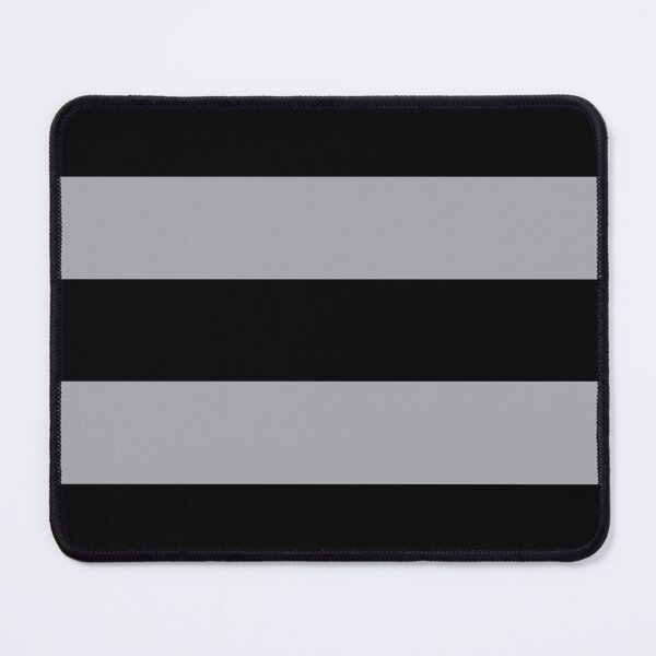 Item preview, Large BLACK and METALLIC SILVER GREY Horizontal STRIPES designed and sold by RachelMacht.