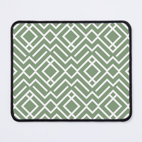 Item preview, Green and White Stripe Diamond Shape Pattern Coordinates w/ Farrow & Ball 2022 Popular Color Breakfast Room Green 81 - Colour Trends - Trending Hue designed and sold by ColorOfTheYears.