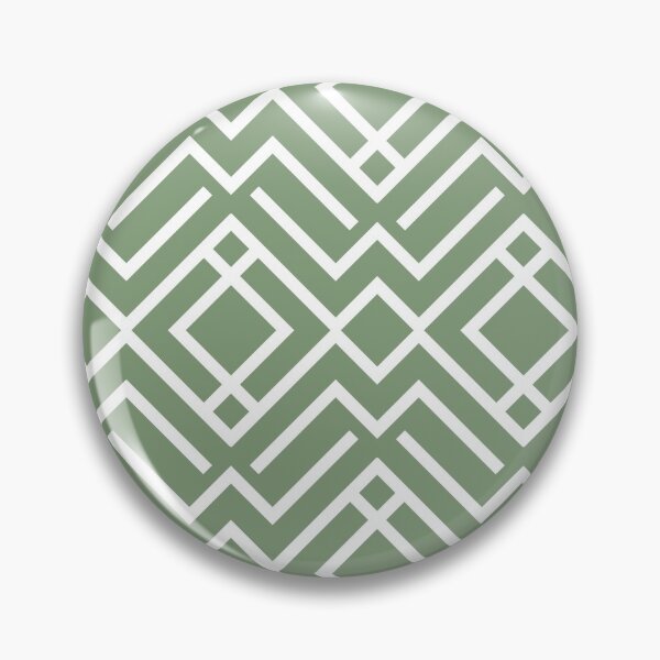 Item preview, Green and White Stripe Diamond Shape Pattern Coordinates w/ Farrow & Ball 2022 Popular Color Breakfast Room Green 81 - Colour Trends - Trending Hue designed and sold by ColorOfTheYears.