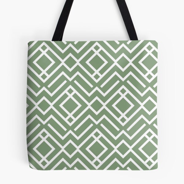 Item preview, Green and White Stripe Diamond Shape Pattern Coordinates w/ Farrow & Ball 2022 Popular Color Breakfast Room Green 81 - Colour Trends - Trending Hue designed and sold by ColorOfTheYears.