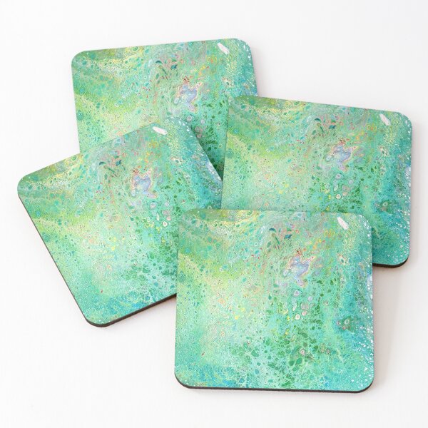 Item preview, Lemon and Lime abstract art designed and sold by ArtandSoulFluidArt.