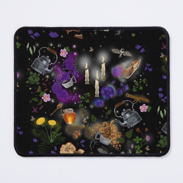 Item preview, Witches Brew Tea Cottagecore Pattern designed and sold by Shadowind.