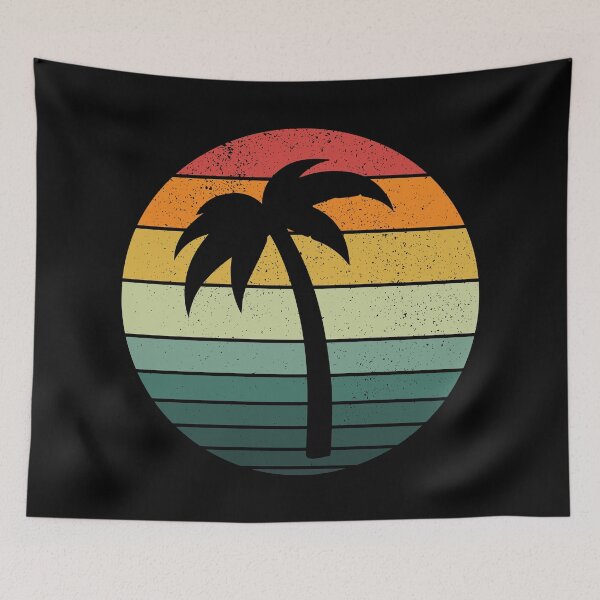 Item preview, Palm Tree Retro Vintage  designed and sold by FunFoxDesign.