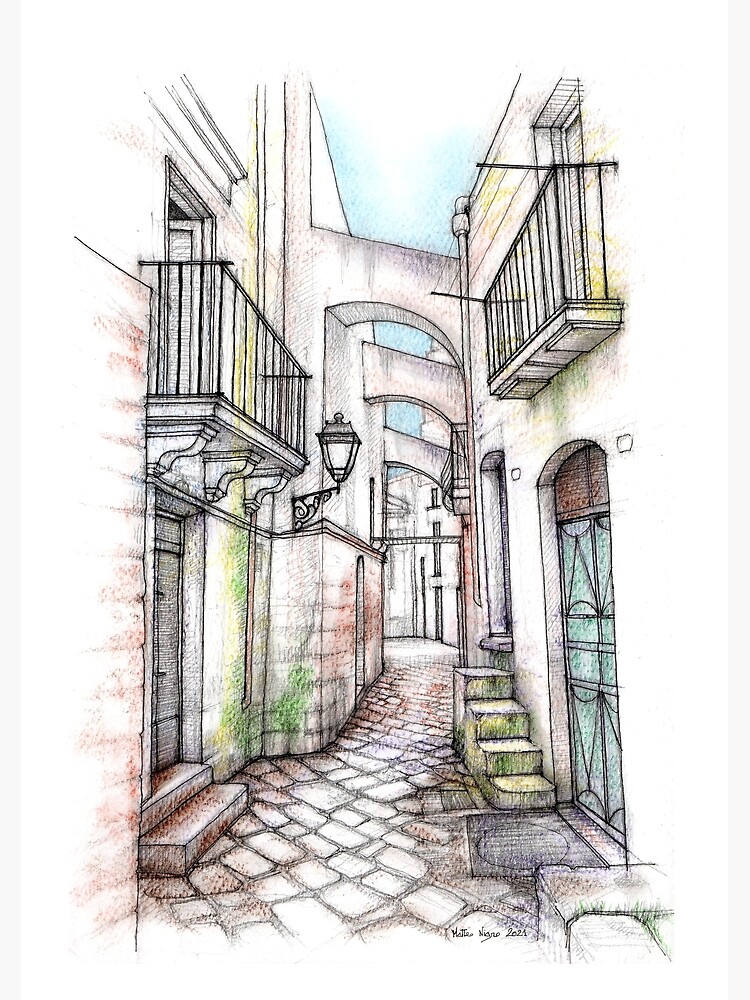 Thumbnail 3 of 3, Poster, Ceglie Messapica, Puglia, Italy designed and sold by matteo-sketcher.