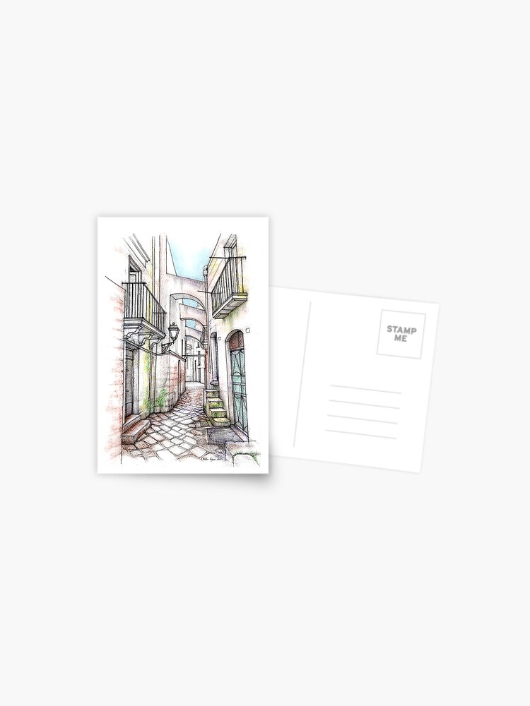 Thumbnail 1 of 2, Postcard, Ceglie Messapica, Puglia, Italy designed and sold by matteo-sketcher.