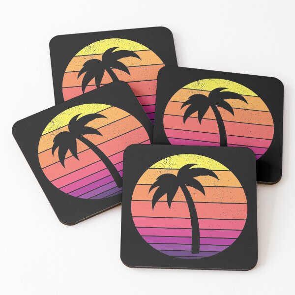 Item preview, Palm Tree Sunset Retro Vintage  designed and sold by FunFoxDesign.