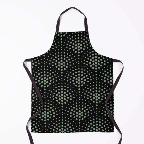 Aperçu de l'œuvre Green and Black Polka Dot Scallop Pattern Coordinates w/ Farrow & Ball 2022 Popular Color Breakfast Room Green 81 - Colour Trends - Trending Hue créée et vendue par ColorOfTheYears.