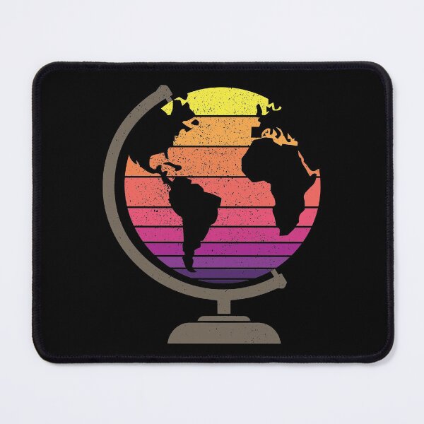 Item preview, Globe Earth Sunset Retro Vintage designed and sold by FunFoxDesign.