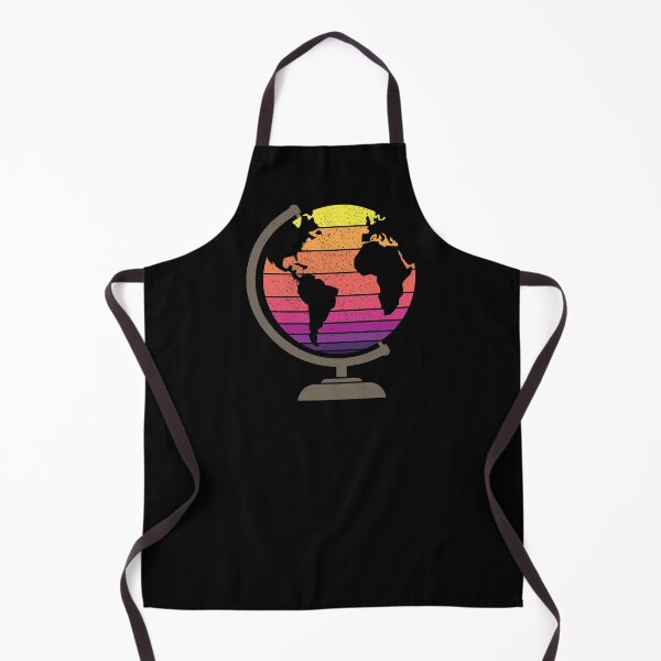 Item preview, Globe Earth Sunset Retro Vintage designed and sold by FunFoxDesign.