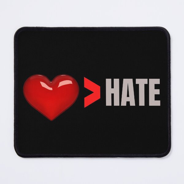 Item preview, Love is Greater Than Hate, Red Heart designed and sold by ACC .