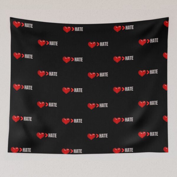 Item preview, Love is Greater Than Hate, Red Heart designed and sold by ACC .