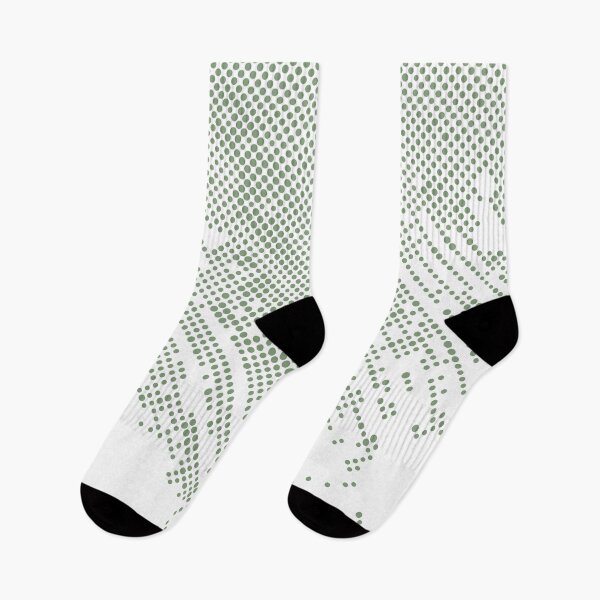 Item preview, Green White Abstract Gradient Polka Dot Pattern Coordinates w/ Farrow & Ball 2022 Popular Color Breakfast Room Green 81 - Colour Trends - Trending Hue designed and sold by ColorOfTheYears.