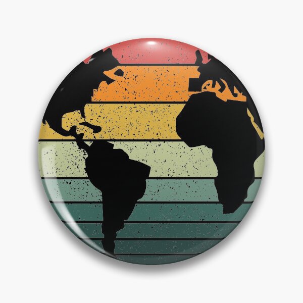 Item preview, Globe Earth Retro Vintage designed and sold by FunFoxDesign.