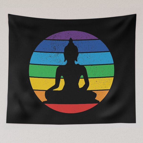 Item preview, Buddha Chakras Retro Vintage designed and sold by FunFoxDesign.