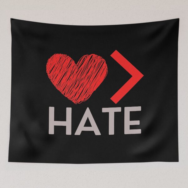 Item preview, Copy of Love is Greater Than Hate, Red Heart designed and sold by ACC .