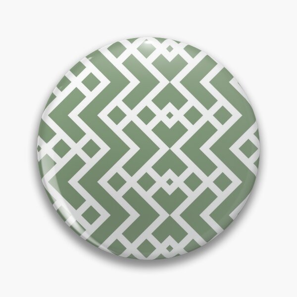 Item preview, Green and White Tessellation Line Pattern 25 Coordinates w/ Farrow & Ball 2022 Popular Color Breakfast Room Green 81 - Colour Trends - Trending Hue designed and sold by ColorOfTheYears.